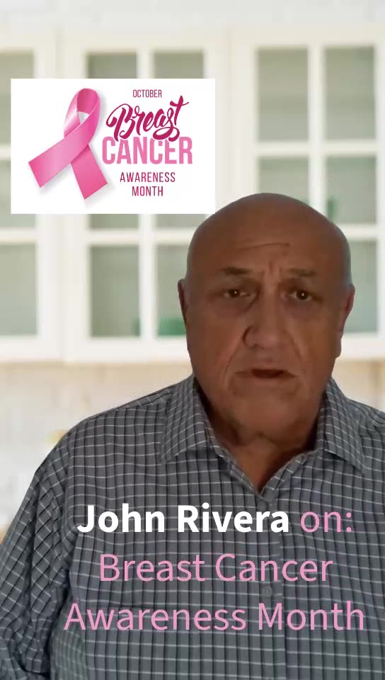 John Rivera speaks about Breast Cancer Awareness