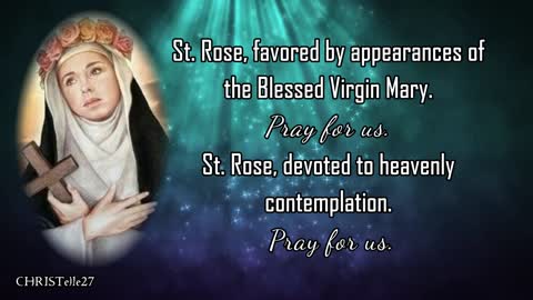 ST. ROSE OF LIMA NOVENA : Day 6 | Patron Saint of Embroiderers, Gardeners, Florists, etc.