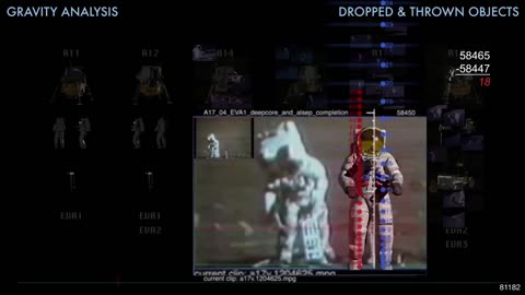 MAKE BELIEVE ENHANCED - Moon Landing Hoax - Gravity Analysis of Falling Objects