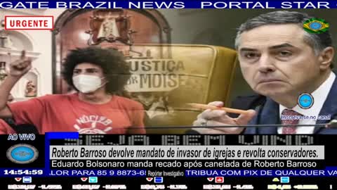 Roberto Barroso devolve mandato de invasor de igrejas e revolta conservadores.