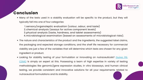 Nutraceutical Stability Testing in Veterinary Formulations