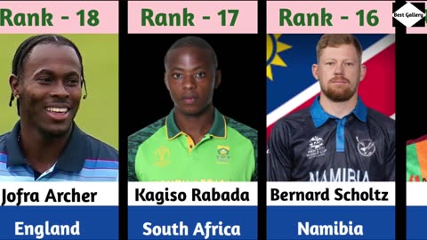 cricket top ranking bowlers