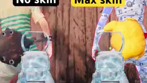 No skin vs Max skin 🍳 #pubgm #pubgmobile #sevou #levinho #bgmi