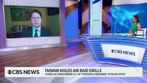 Taiwan holds air raid drills ahead of potential Pelosi visit