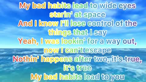 Ed Sheeran - Bad Habits ( officials lyrics)