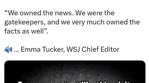 Watch: Wall Street Journal Chief Editor Whining About Losing Control of the Narrative