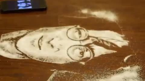 Amazing Art Making Man's Face with Salt #talents