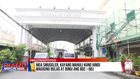 Mga smuggler, kayang mahuli kung hindi magiging bulag at bingi ang BOC—DOJ