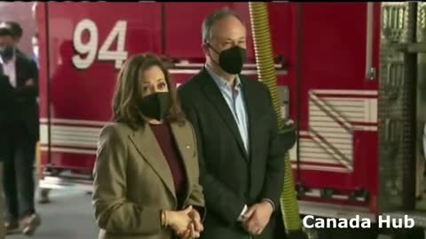 Vice President Kamala Harris met with local first responders in Los Angeles this Christmas Eve.