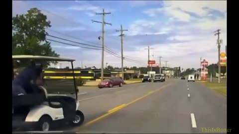 Pine Bluff Police chase golf cart through streets in "low speed pursuit"