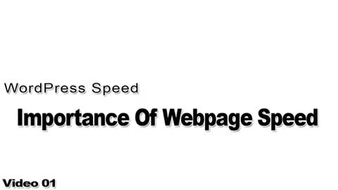 Importance Of Webpage Speed - WordPress - 1/11