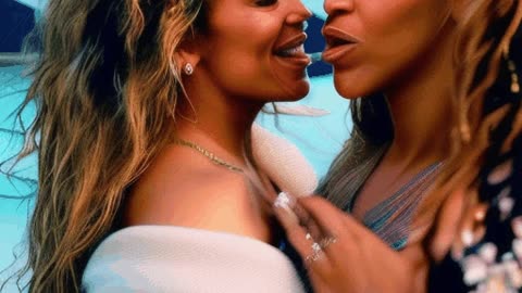 J LO KISSING BEYONCE