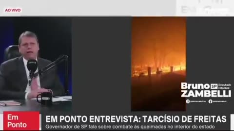 Governador Tarcísio dá aula para Marina Silva de como combater incêndios