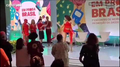 Dança sensual em evento do Ministério da Saúde gera críticas; pasta lamenta; veja vídeo.