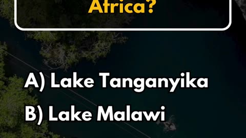 What is the largest freshwater lake in Africa?