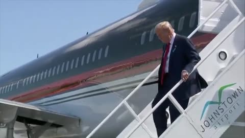 Donald Trump arrives in Pennsylvania to pay respects to 9-11 victims