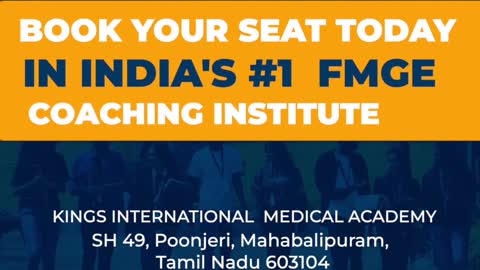 FMGE Coaching India's #1 Institute Kings International Medical Academy- Reels