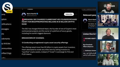 BREAKING: SEC Sues Richard Heart & HEX | Tomer Strolight & Steven Lubka Analysis