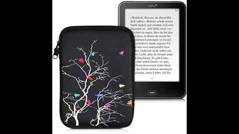 Review: kwmobile Neoprene e-Reader Pouch Size 6" eReader - Universal eBook Sleeve Case with Zip...