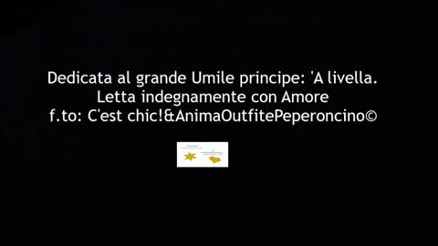 'A Livella del grande Totò. Ricordati che devi morire.