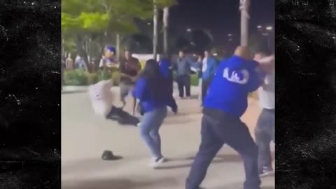 Dodgers Fan Knocked Unconscious In Wild Fistfight After Game