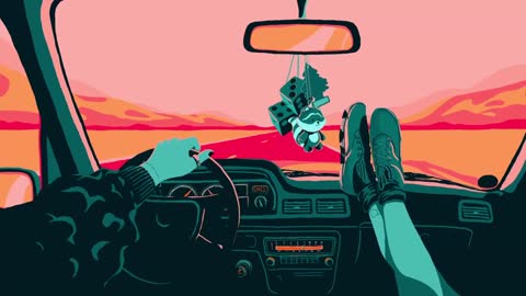 Chill Drive 🚘 Lofi hip hop mix ~ Stress Relief, Relaxing Music