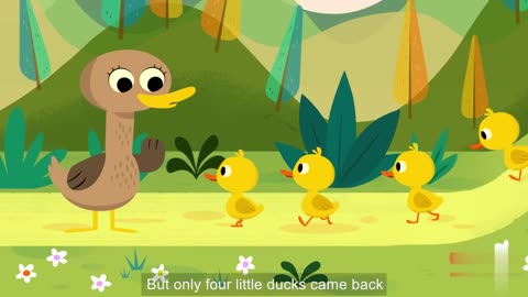 Five Little Ducks | Kids Songs |