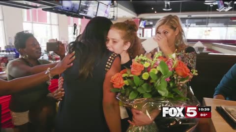 FOX5 Surprise Squad - Waitress with Dying Husband Gets $12,000 Tip!