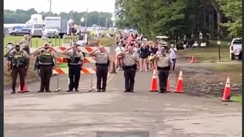 President Trump's Save America Rally Greeting By Local Law Enforcement