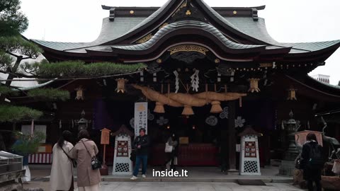 🇯🇵 Exploring the Sacred Grounds of Kushida Shrine in Hakata, Fukuoka,Japan