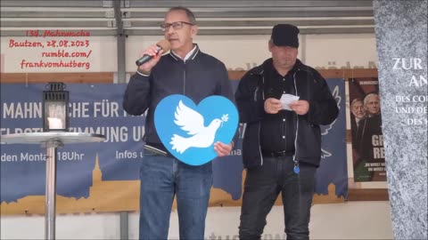 JÖRG URBAN, LV AfD Sachsen - BAUTZEN, 28 08 2023, 134. MAHNWACHE 🕊 - Offenes Bürgermikrofon