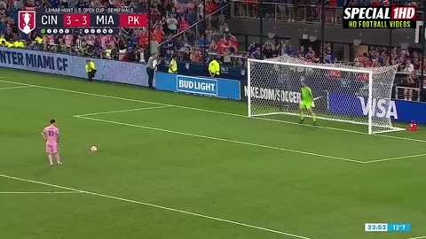 Inter Miami vs FC Cincinnati 3-3 Penalties (5-4) | Lionel Messi With Two Crucial Assists