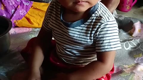 Cute baby of village bd