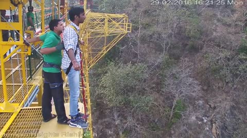 Watch this before Doing Bungee Jump #funny #india #rishikesh #bungeejumping