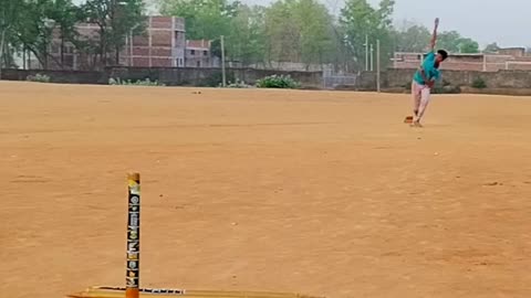 One wicket out video_ watch till last part_-2 #out #cricket #challenge