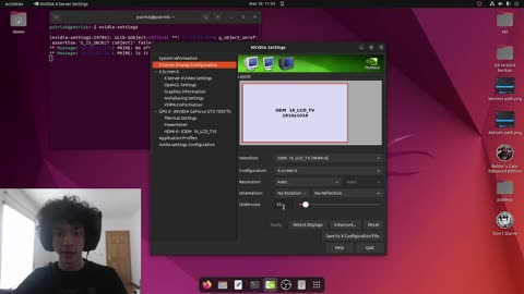 Consertar resolução/Ativar Hardware Encoding (NVENC) - Ubuntu 22.04.4 LTS - NVIDIA drivers