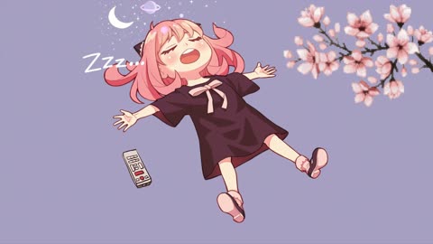 anya sleeping relax spy x family anime live wallpaper 4K