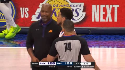 Devin Booker and Luka Doncic get into it after Luka misses game tying shot