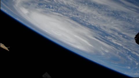 HURRICANE FRANKLIN IS SEEN FROM THE INTERNATIONAL SPACE STATION