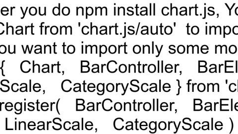 How to import Chartjs with Webpack