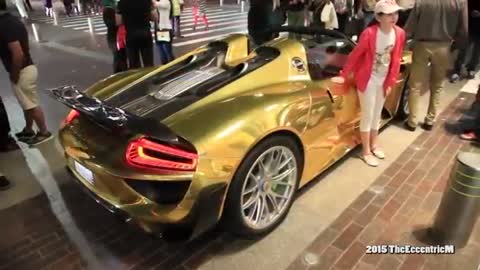 Cars made of gold you will only see in Dubai