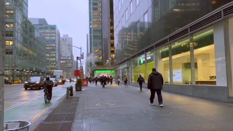 Fifth Avenue Euphoria: Winter Walk Amidst NYC's Luxury District 2023