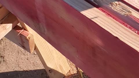 Ripping a beam down to fit