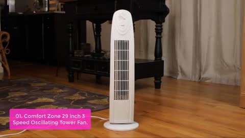 TOP 5_ Best Tower Fans 2022 _ Top Tower Fans for Bedroom Reviews