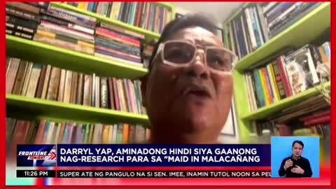 Darryl Yap, aminadonghindi siya gaanong nag-research sa。"Maid in Malacañang'