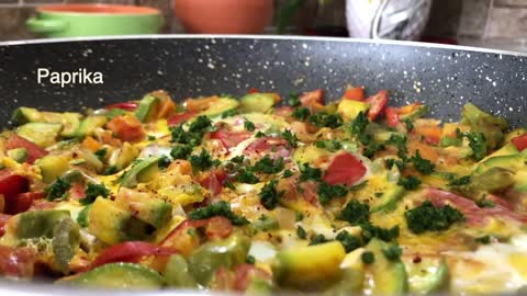 The Best Vegetable Omelette Recipe | Easy, Quick & Delicious Veggie Omelette