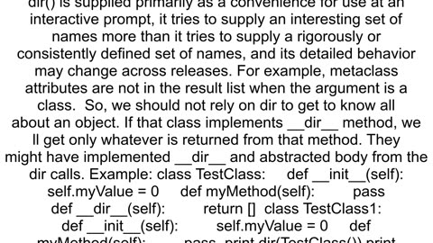 dir and help not showing all attributes of an object in python