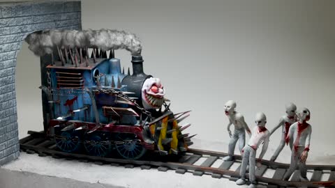 How To Make Scary Zombie Train with Polymer clay, Epoxy Resin and UV Resin