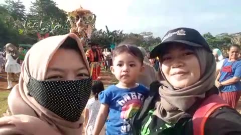 Harvest day celebrations in a number of villages in Indonesia part 1