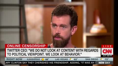 THROWBACK To Jack Dorsey Saying Twitter Doesn't Censor Conservatives In 2018